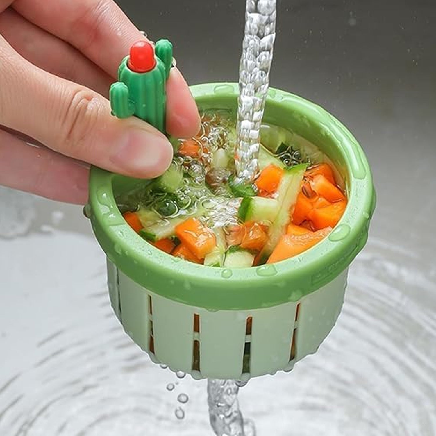 Self Cleaning Removable Draining Net Lifting Basket Self Cleaning Removable Draining Net Lifting Basket